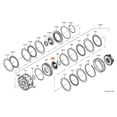 ZF 4HP22 D sankabos lėkštinė spyruoklė 1 ZF 4HP22 D sankabos lėkštinė spyruoklė 1