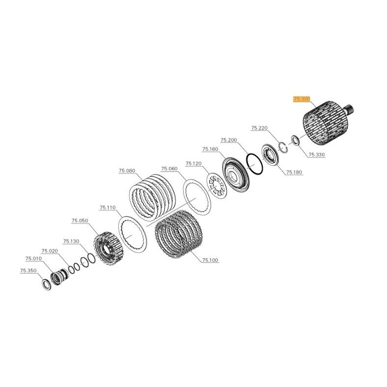 Солнечная шестерня сцепления C АКПП ZF 8HP65 / 8HP66 / 8HP70 / 8HP75 / 8HP76 3